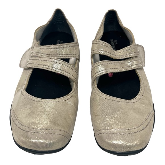 Rod Hommerson Chelsea Gold Metallic Leather Maryjane Comfort Shoes Women’s 11 - Picture 4 of 13